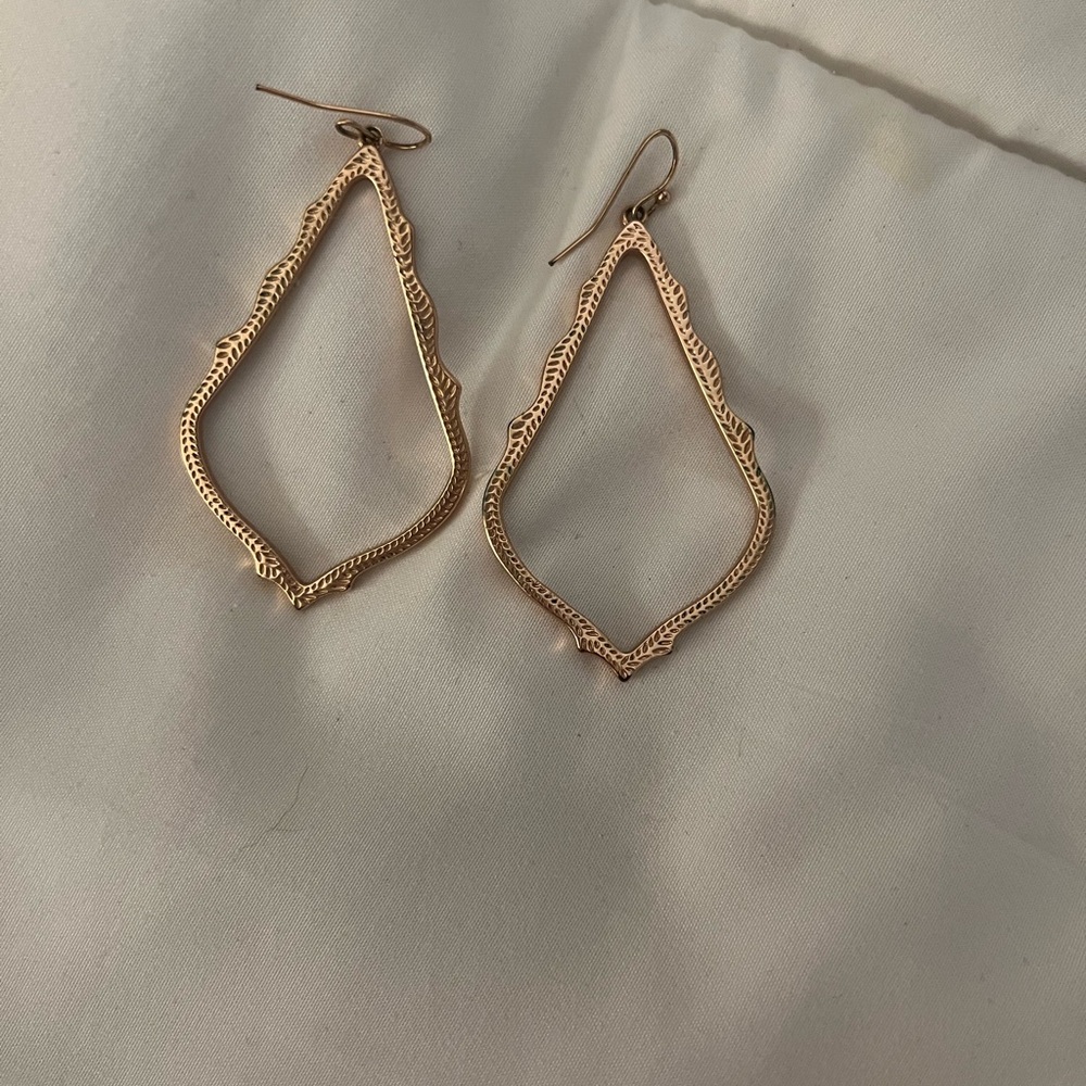 Kendra Scott Rose Gold Earrings - Picture 2 of 3
